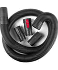 Dual Flex 2.5 Inch By 7 Foot Locking Shop Vac Hose Replacement For Wet Dry Vacuums With 180 Degree Flex Attachments
