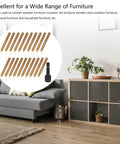 20 Piece Heavy Duty Hanger Bolts Set For Outdoor Wood Furniture Tapping Screws Double End Carbon Steel Hardware Five Sixteenths By Eighteen Threads Per Inch Two Inches Long For Strong Wood Joints And Deck Installations displayed in living room setting