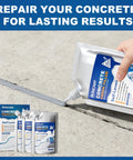 Go To Self Leveling Concrete Crack Filler With Fast Drying Waterproof Sealant High Flexibility And Strong Adhesion applied on concrete