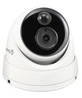 4K Ultra HD Indoor Outdoor Surveillance Camera With Night Vision Thermal Heat Sensing And Motion Detection For NVR Integration PoE Ready Dome Cam For Home Or Biz Security shown front view