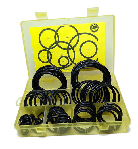 O Ring Kit For Hydraulic Systems With 70 Pieces In 7 Common Sizes Buna N 90 Durometer O Rings SAE Code 61 And 62 Flange Fittings