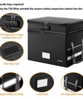 Boss Level Fireproof Multi Layer File Box With Lock Collapsible Portable Office Filing Organizer shown with TSA lock