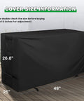 Durable 48 Inch Work Bench Table Cover For Garage And Outdoor Use All Weather Waterproof Heavy Duty Protective Cover For Workbench And Hardwood Tables Anti Tear 420D Oxford Fabric With Reinforced Stitching