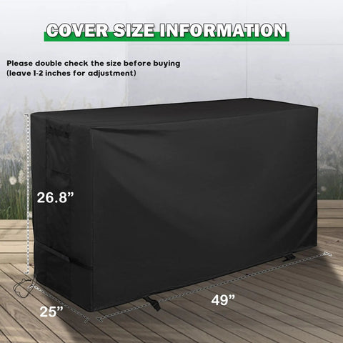Durable 48 Inch Work Bench Table Cover For Garage And Outdoor Use All Weather Waterproof Heavy Duty Protective Cover For Workbench And Hardwood Tables Anti Tear 420D Oxford Fabric With Reinforced Stitching
