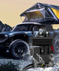Universal Passenger Side Dual Brake Pedal Conversion Kit, adjustable height, black, in outdoor setting, driving instructor rig.