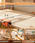 58 Inch Router Sled For Flattening Slabs, 3 Axis Adjustable High Precision Slab Flattening Router Jig For Woodworking on table