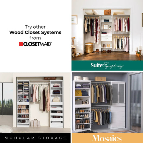 Super Slick Modular Closet Storage Organizer With Four Stackable Drawers In Taupe Decked Out With Decorative Trim And A Solid Back Panel For A Gotta Have Organized Space Vibe That Stays Tight And Totally Hassle Free