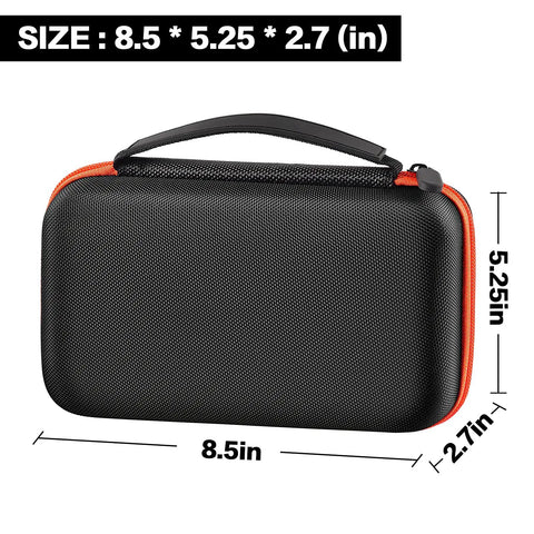 Durable Tool Kit Case For Klein Tools ET310 And Rt250 Gfci Tester fits 80016 80064 80041, black and orange case with handle