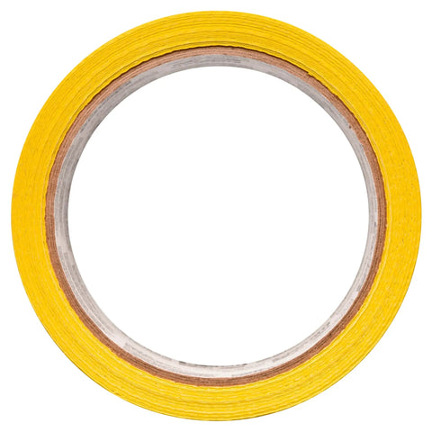 Top view of Nearly Two Inch Wide Sunshine Yellow Duct Tape Roll, 20 Yards, Ideal For DIY Crafts, Mess Free STEM Projects, Quick Fashion Fixes, No Sew Projects, Heavy Duty Labeling And Organization