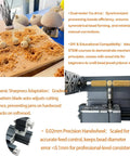 EssEthmy 60W Mini Metal Wood Lathe with precision handwheel shaping wooden beads on crafting table.