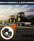 Pair of 10in x 2-1/4in trailer electric brake assemblies, left- and right-hand, 4-bolt mounting for 3,500–4,000 lb axles