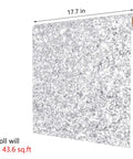 Silver Glitter Peel And Stick Wallpaper Self Adhesive Vinyl For Walls And Cabinets No Mess Easy DIY Sparkle Contact Paper 354 By 17.7 Inches 29.5ft Coarse Grain Sequin Finish Shiny Glimmer Wall Decor