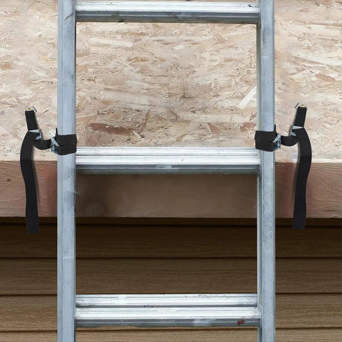 Heavy Duty Ladder Safety Strap With Anchor Plate And Stainless Clip For Anti Slip Pole Strap On Rooftop Work
