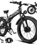 Badass 9000W Dual Motor Fat Tire Ebike For Adults, 42 MPH Top Speed, folding design with full suspension and Shimano gears.