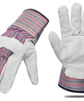 Heavy Duty Leather Palm Work Gloves 60 Pair Pack Cowhide With Suede Finish Single Or Double Palm 100 Percent Leather Palm