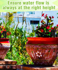 50 Pack 8 Inch Hose Hold-Down Anchor Stakes For 1/2 Inch, 1/4 Inch, And 5/32 Inch Drip Tubing in garden with potted plants
