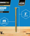 Bronze Exterior Wood Deck Screws Size 9 By 3 Inch All Purpose Outdoor Fasteners With Self Starting Tip And T25 Star Bit Pro Grade