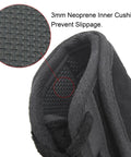 Durable Leather Rifle Stock Cover With Built In Recoil Pad And Cartridge Sling, 3mm Neoprene Cushion Detail, Black