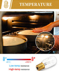 40W T8 E17 Appliance Bulb 120V Microwave Under Hood Stove Light Refrigerator Oven Lava Lamp Replacement 2 Pack high temp
