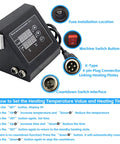 K Type Heat Press Control Box Replacement For 15x15 Inch Heat Press With Dual Temperature And Time Display 1400W Power For Shirts Tees Mugs Cups Replacement Part Easy Install And Durable Upgrade Plug And Play
