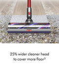 Outsize Cordless Vacuum Cleaner For Large Homes With 60 Minute Runtime 90 Percent More Power refurbished nickel-red vacuum.