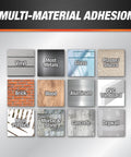 Materials list for Dynaflex 230 Pro Elastomeric Sealant 10.1 oz including vinyl, glass, metal, plaster, wood, and more