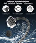 EZ Connect Power Cord For InSinkErator Garbage Disposals 4 Foot Plug In Cable with water splash and safety certifications