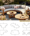 Outdoor patio furniture with Custom Bench Cushions For Indoor Furniture And Bay Window Seats, Thick 70D Foam Pad
