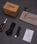 Guitar Headphone Amp Mini Portable Pocket Size With Rechargeable Battery travel ready set with cables and pouch
