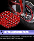 40T 40mm 420 Chain Mini Bike Sprocket Replacement Kit with 90 Link Chain and 42 Link Section shown installed on bike