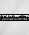Lightweight Epe Foam Pouches Protective Packing Bags 100 Pieces White For Safeguarding Fragile Glassware Ceramics And Electronics During Shipping Perfect Packing Materials For Shipping Supplies text "Effective Protection" on background