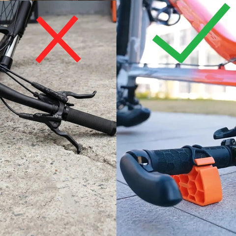 Correct use of Clip On Bike Stabilizer And 30mm Elevation Tool For Inverted Parking Easy Flip And Clean Setup With No Slip Rubber Straps