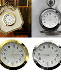 Four 55mm Clock Insert With Arabic Numerals For Watch Repair And Upgrades Durable Alloy Face Insert For Custom Timepieces