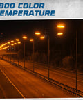 Street lit by Low Pressure Sodium HID Clear Light Bulb 1800K Warm White BY22D Base, 55W Energy Efficient Lamp for Outdoor Industrial Use