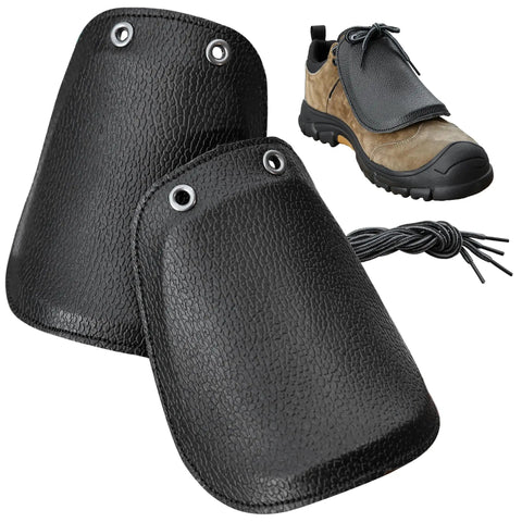 Beefy Heavy Duty Metatarsal Guard Toe Protector Set 2 Pieces for Work Boots with laces, leather outer, PVC inner, for construction use