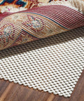 Extra Thick Non Slip Rug Pad Gripper 2 by 3 Feet Keeps Area Rugs From Sliding On Hardwood Floors beneath patterned rug