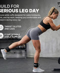 Premium Ankle Strap For Cable Machines With Ultra Thick 8mm Padding For Dope Comfort During Kickbacks Glute Workouts Leg