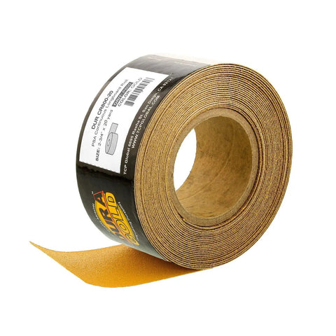 Pro Grade Premium Gold 800 Grit PSA Longboard Sandpaper Roll 20 Yard 2-3/4 Inch Wide Self Adhesive Stickyback For Woodworking And Automotive Sanding Air File And Sanding Blocks