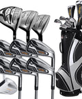 Mustang MK7 14 Piece Complete Golf Club Package Set For Righties Standard Length Regular Flex Forged 460cc Driver With Titanium Head