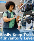 Quarter Inch Peg Hook Stoppers And Rubber Inventory Clips For Slat Wall And Pegboard Hooks Black 100 Pack in use in store