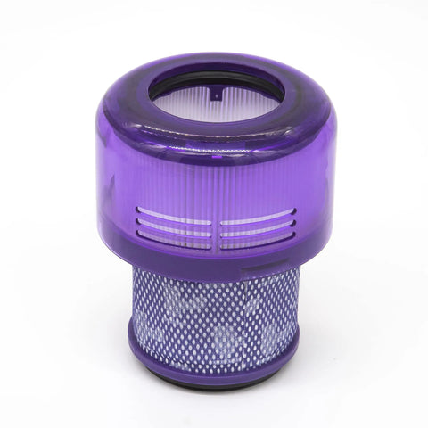 Two Pack Vacuum Filter Replacements For Dyson V11 Outsize Series That Keep Your Power Suction Strong Easy Install And Your Home Cleaning On Point Like New Compared To 97042201 purple filter close-up