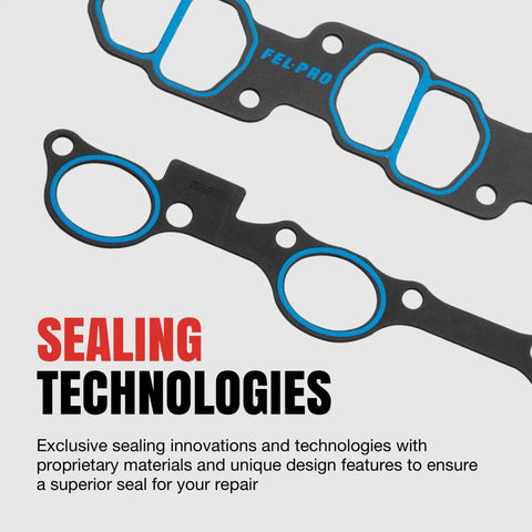 1206 Engine Intake Manifold Gasket Set For GM V8 Engines, Fits 4.3L Through 6.6L, Pro Grade Gasket Kit For Leak Free Seal design