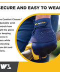 Heavy Duty Leather Palm Work Gloves For Men With HydraHyde Water Resistant Leather And Flexible Spandex Back All Day Comfort