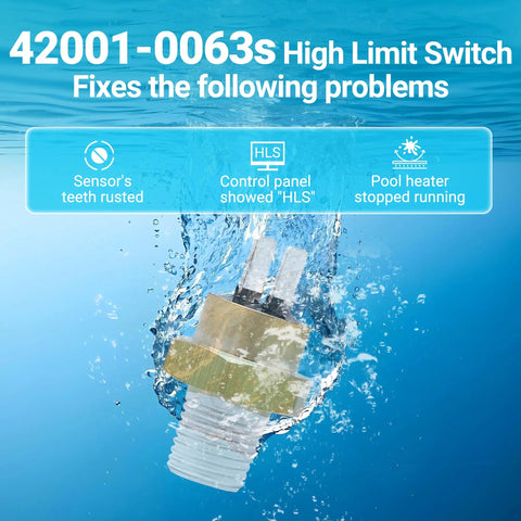 42001-0063S High Limit Switch Replacement, Pentair Sta-Rite System, submerged in water displays problem solutions