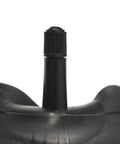 Close-up of TR13 Straight Valve Lawn And Garden Inner Tube For Wheelbarrows Tractors Mowers And Carts 16x6.50-8 with valve visible