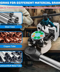 Pro Grade Brake Line Flaring Tool Kit for automotive tubing, showing steel, copper, and aluminum tubing compatibility.