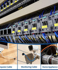 100 Piece Rubber Grommet Kit With 9 Size Hollow Firewall Hole Plugs for cable management in automotive and DIY setups