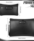 Fireproof Safe Document Bags With Lock Waterproof Zipper Pouches For A4 Files Notary Journal And Passport Storage Two Pack