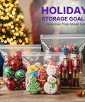 Ultra Thick Zip Seal Storage Bags 4x4 Inches 6 Mil Heavy Duty Reclosable Airtight Bags Pack Of 100 for holiday ornaments and cookies
