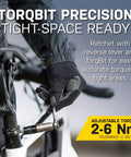 Ratchet Rocket Lite NTX Plus Bike Repair Multitool with 19 Functions in use, highlighting adjustable torque 2-6 Nm.